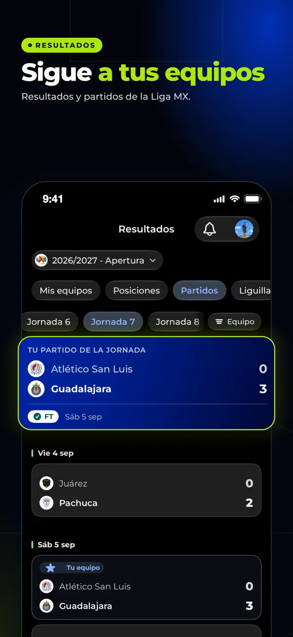 Sigue a tus equipos: resultados y partidos de la Liga MX.